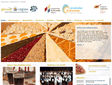 Tablet Screenshot of genussregion.oberfranken.de